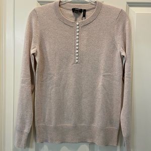 Theory Cashmere Henley Sweater NWT